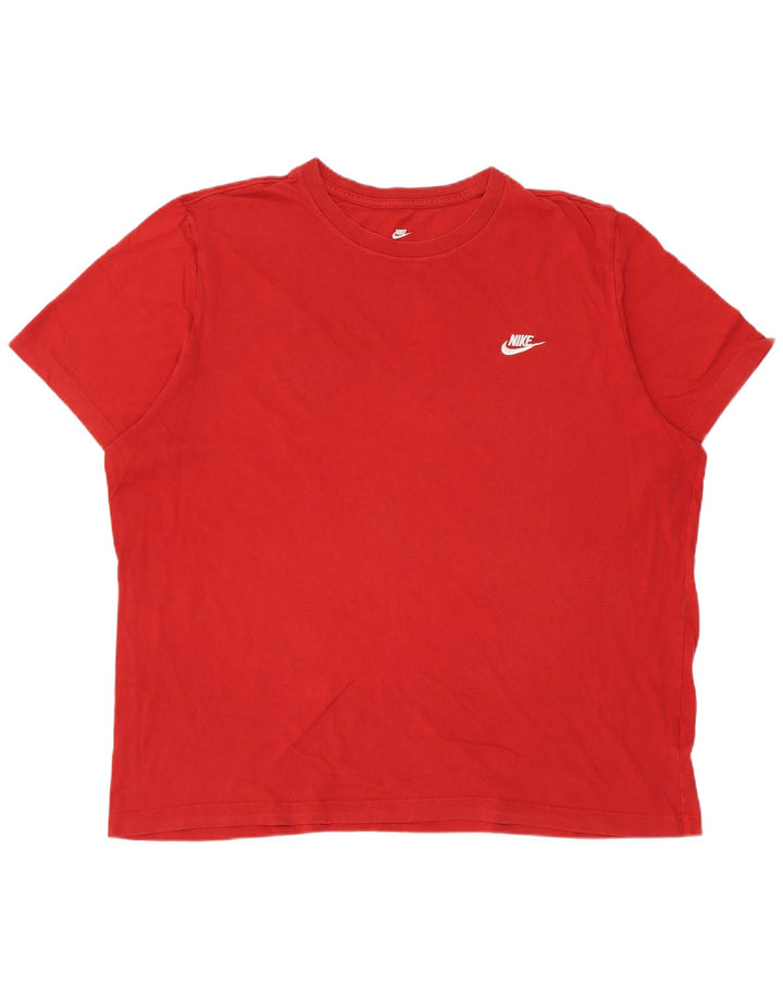 Camiseta Nike Hombre Top 2XL Algodón Rojo