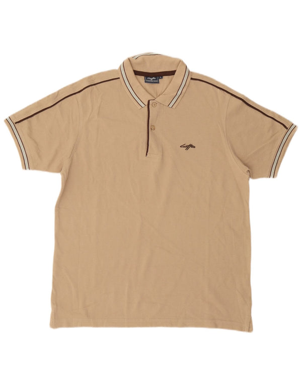 Polo Lotto Hombre Grande Beige Algodón