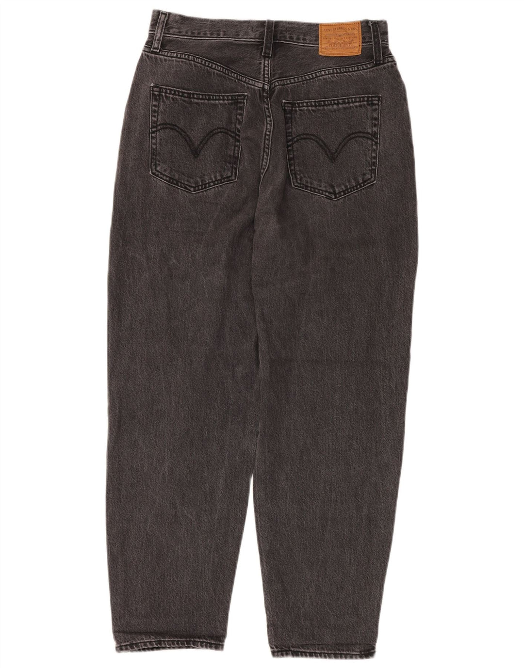 LEVI'S Vaqueros holgados de cintura alta para mujer W29 L27 Algodón gris