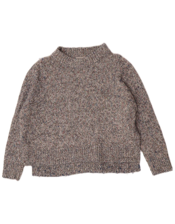 Cos Suéter tipo jersey con cuello alto y ajuste relajado para mujer UK 6 XS Gris moteado