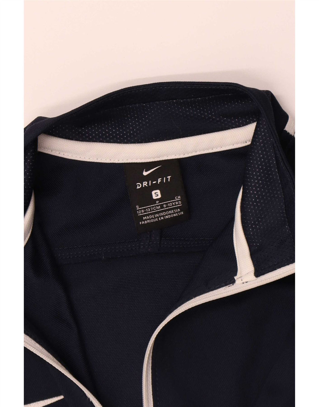 Nike Boys Dri Fit Chándal Top Chaqueta 8-9 años Pequeño Azul Marino