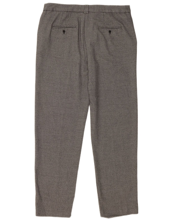 Marks & Spencer Pantalones de traje para mujer UK 40 Large W36 L31 Gris Geométrico