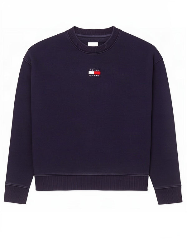 Tommy Hilfiger Sudadera extragrande para mujer UK 6 XS Algodón azul marino