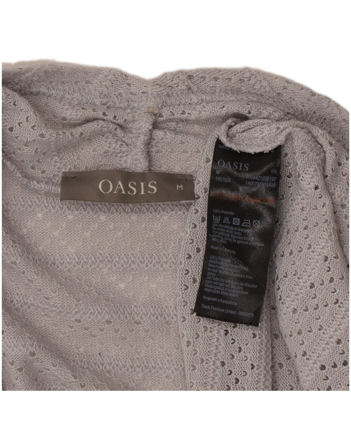 Oasis Cárdigan abierto para mujer UK 42 Poliéster gris medio