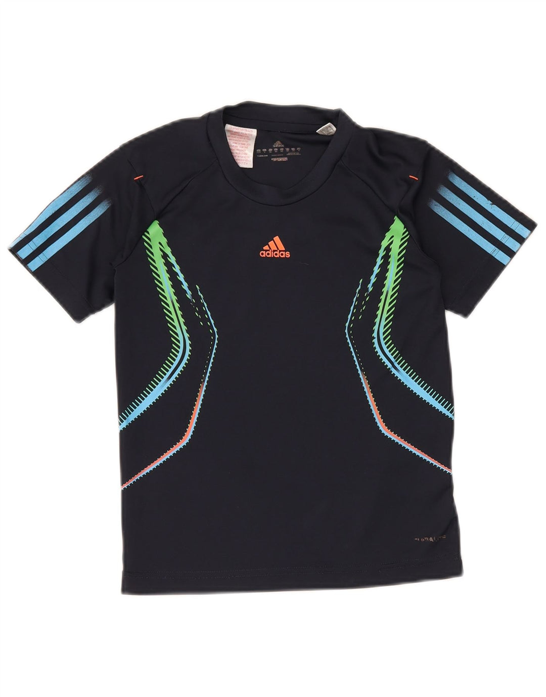Camiseta ADIDAS Niño Top 9-10 Años Azul Marino Geométrico Poliéster