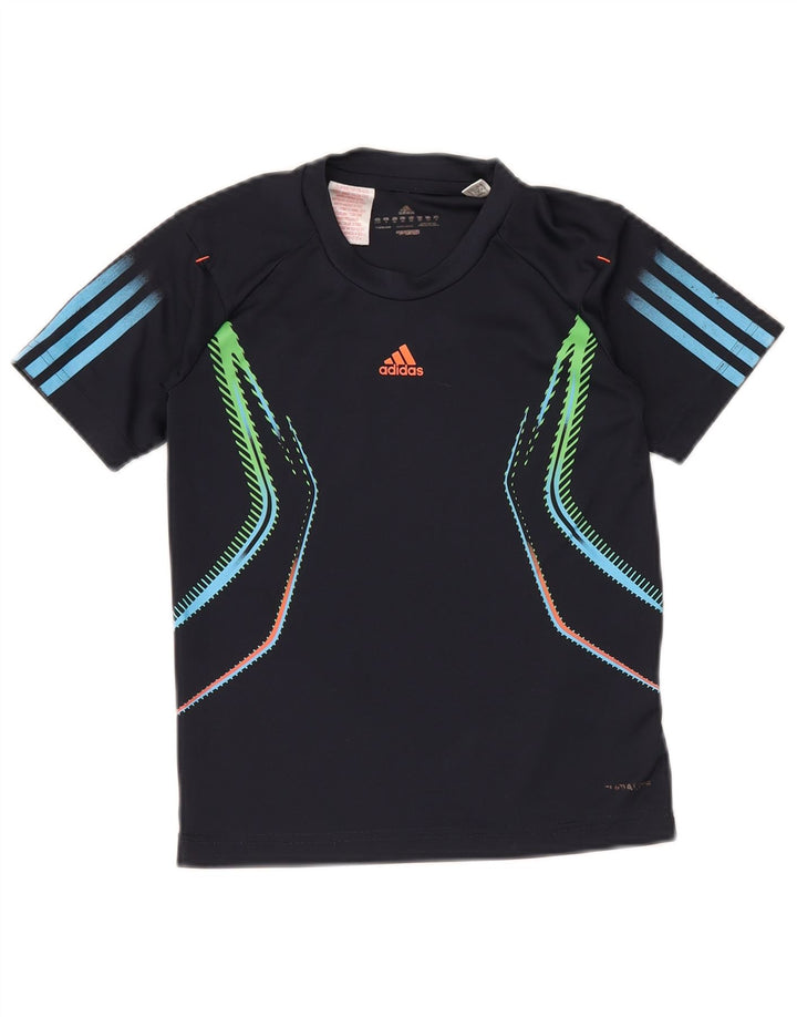 Camiseta ADIDAS Niño Top 9-10 Años Azul Marino Geométrico Poliéster