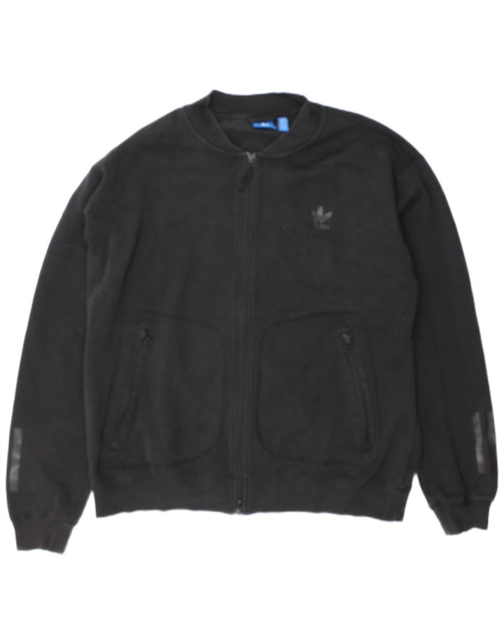 Adidas Hombre Chándal Top Chaqueta XL Negro Algodón