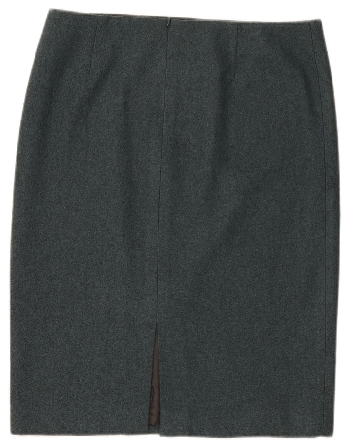 Falda lápiz para mujer Calvin Klein US 8 Medium W32 Lana moteada azul