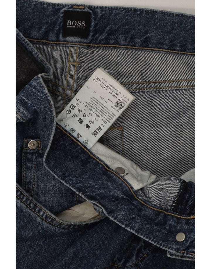 Vaqueros Hugo Boss Hombre Rectos W36 L34 Algodón Azul