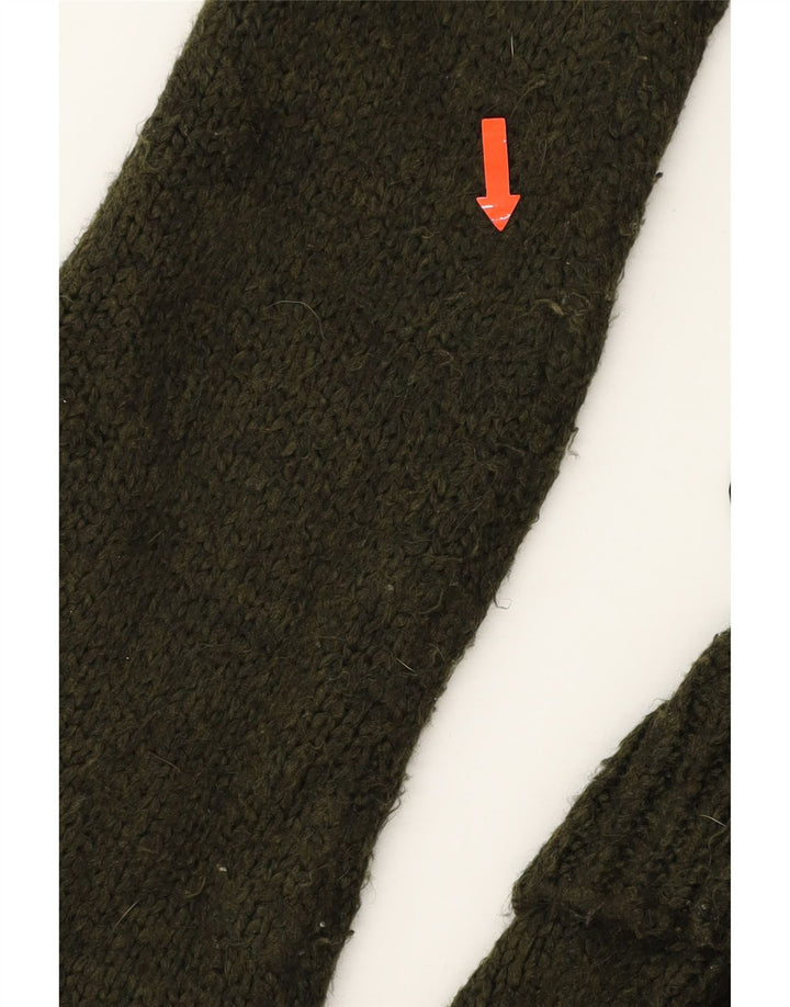 TOPSHOP Womens Oversized Turtle Neck Jumper Sweater UK 10 Small Green Vintage Topshop and Second-Hand Topshop from Messina Hembry 