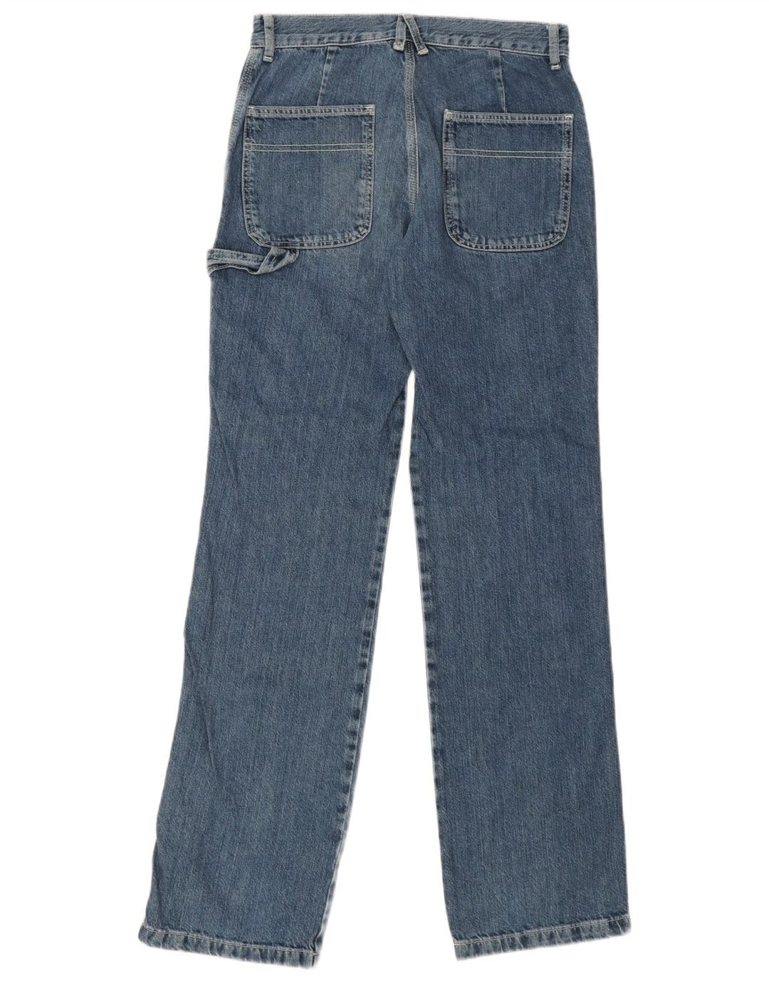Zara Vaqueros rectos carpinteros para mujer EU 38 Small W28 L34 Azul