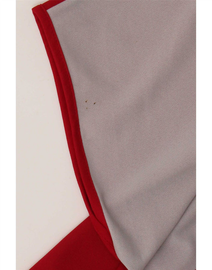 St Michael Blusa holgada para mujer UK 40 Small Rojo Colorblock