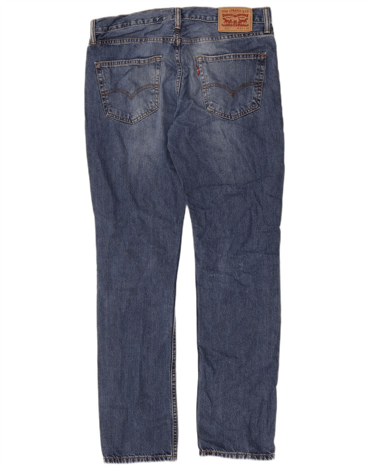 Levi's Hombre 511 Slim Jeans W33 L32 Algodón Azul