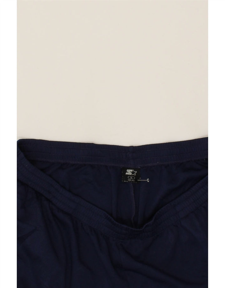 STARTER Mens Sport Shorts XL Navy Blue Polyester Vintage Starter and Second-Hand Starter from Messina Hembry 