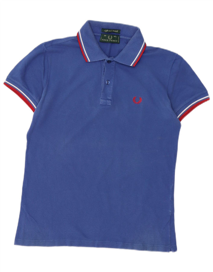 FRED PERRY Polo para hombre pequeño azul