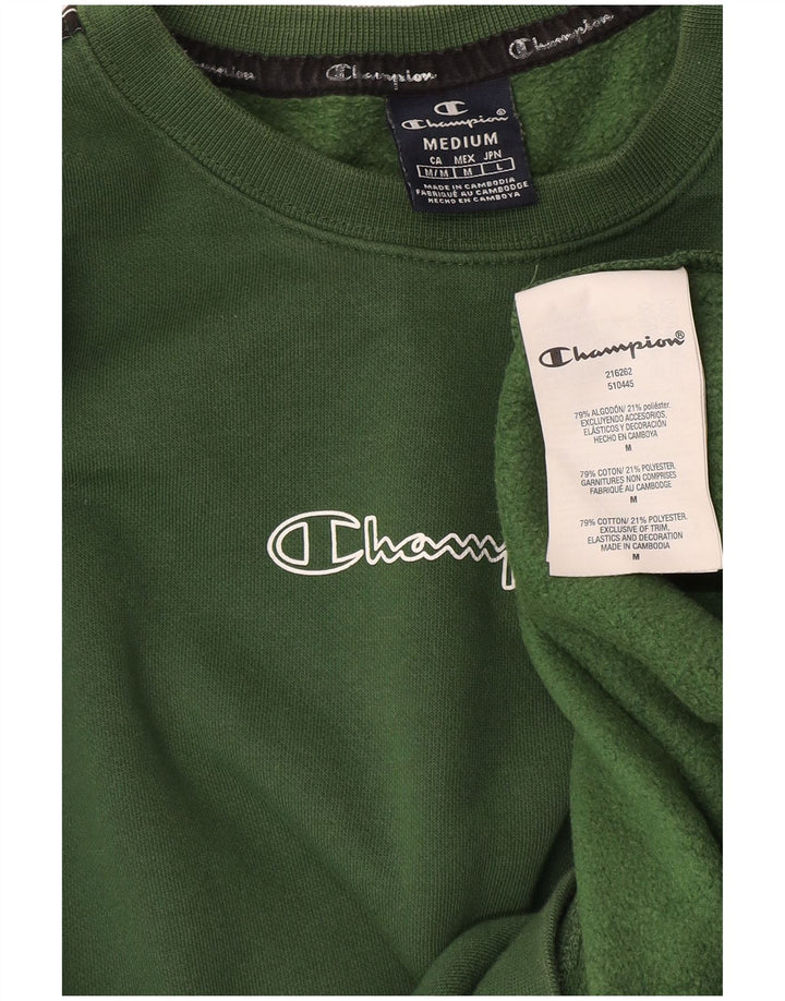 Champion Sudadera Gráfica Jumper De Algodón Verde Medio |