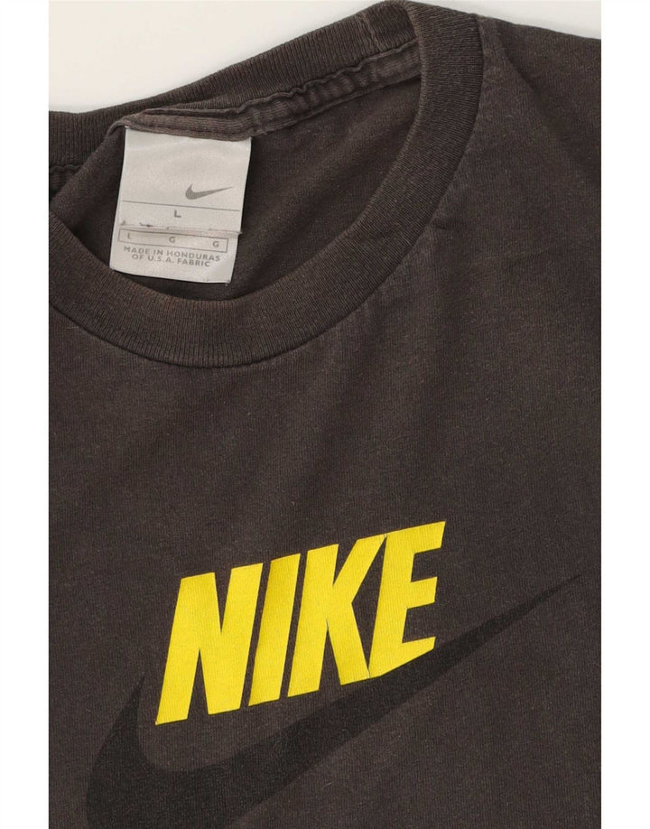 Nike - Camiseta gráfica para hombre, talla grande, algodón gris