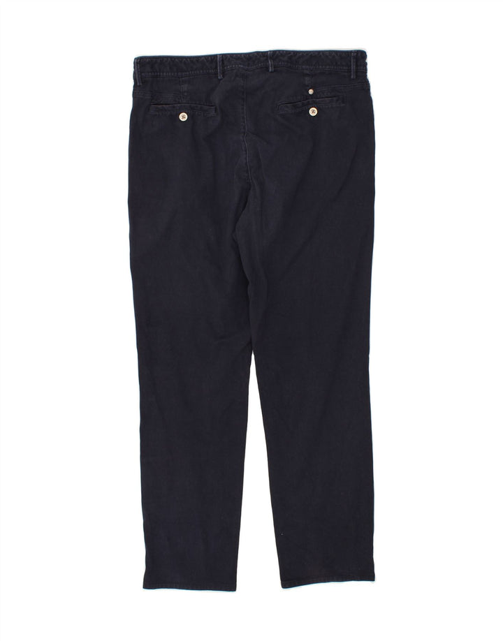 MASSIMO DUTTI Pantalón Casual Slim Hombre W34 L30 Azul Marino