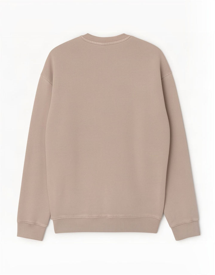 Reebok - Sudadera holgada para hombre, jersey pequeño de algodón gris