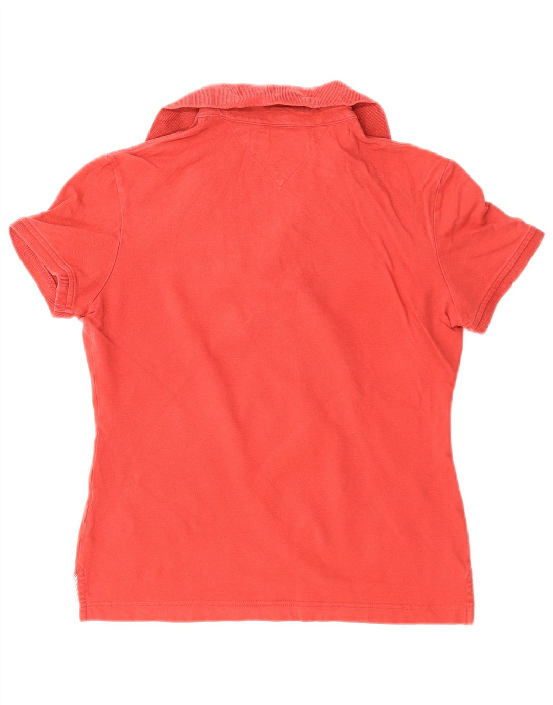 TOMMY HILFIGER Polo para mujer UK 10 Small Red Cotton