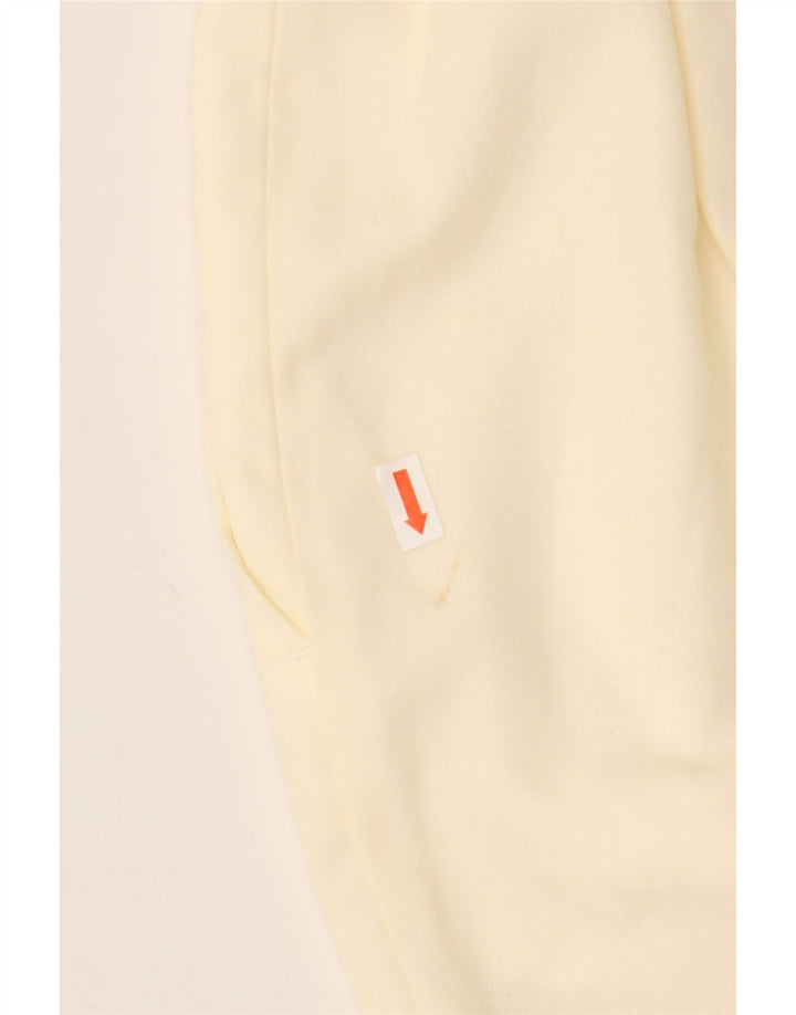 VINTAGE Pantalones cortos chinos para mujer W26 Pequeño blanco roto