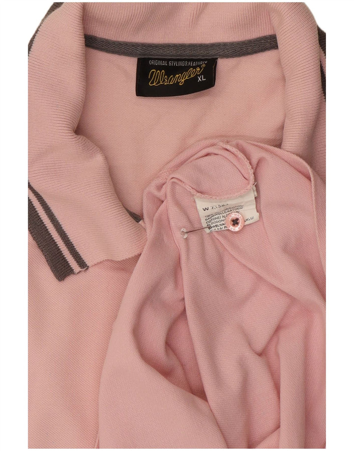Polo Wrangler Hombre XL Algodón Rosa