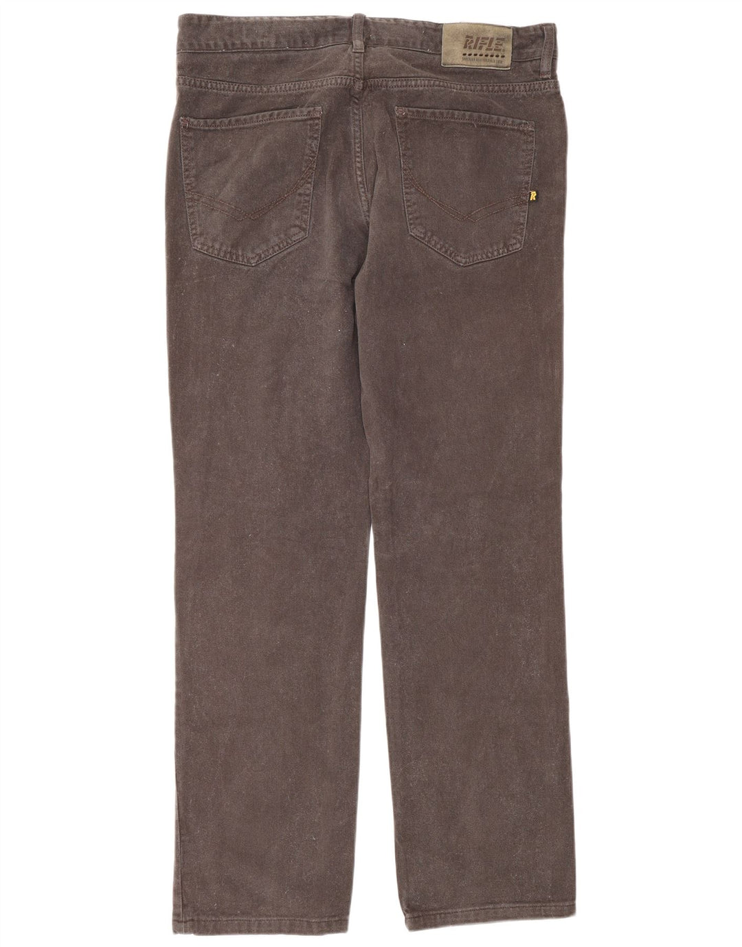 Vaqueros rectos para hombre Rifle W33 L30 Algodón gris