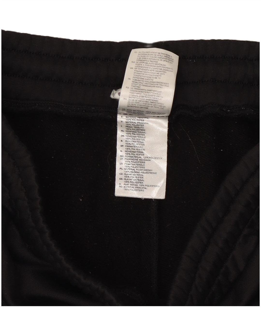 Adidas Pantalones de chándal para mujer Joggers UK 12 Medium Negro Poliéster