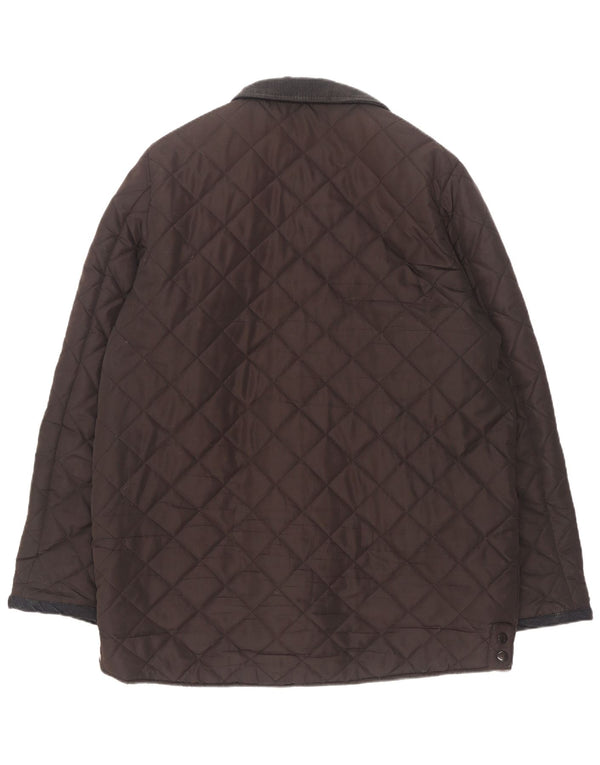 Pierre Cardin Chaqueta acolchada para hombre UK 44 2XL Marrón Poliéster