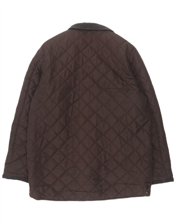 Pierre Cardin Chaqueta acolchada para hombre UK 44 2XL Marrón Poliéster