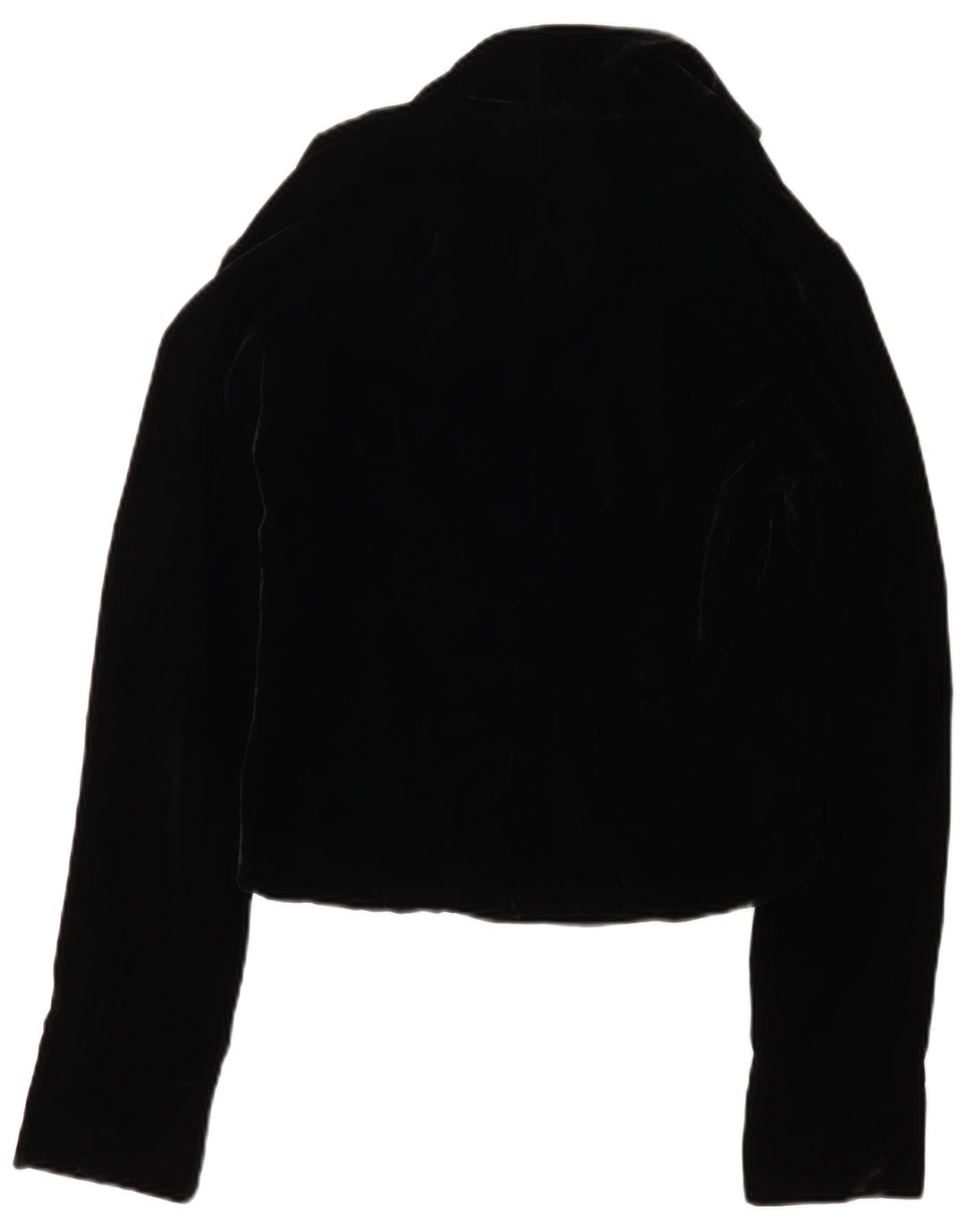 VINTAGE Chaqueta Blazer de Terciopelo de 3 Botones para Mujer Reino Unido 12 Negro Medio