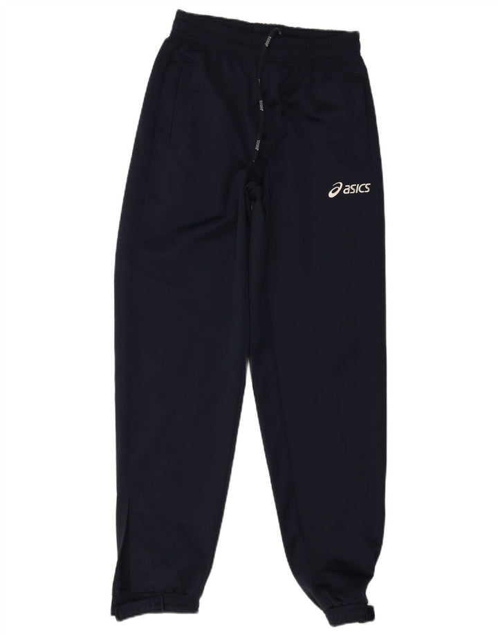 Asics Hombre Chándal Pantalones Joggers Small Azul Marino Poliéster