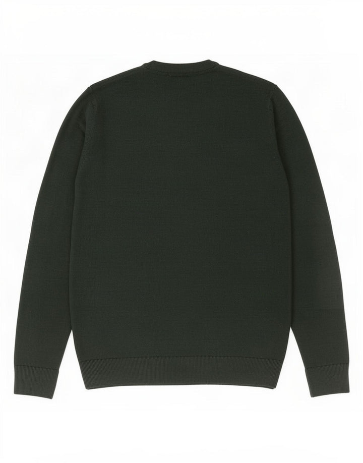 Marks & Spencer Jersey De Cuello Redondo Para Hombre Verde Medio Navidad