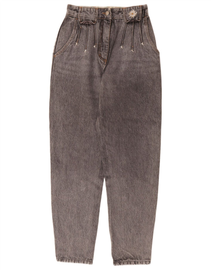 Vaqueros Cappopera Mujer Tapered W24 L27 Algodón Gris
