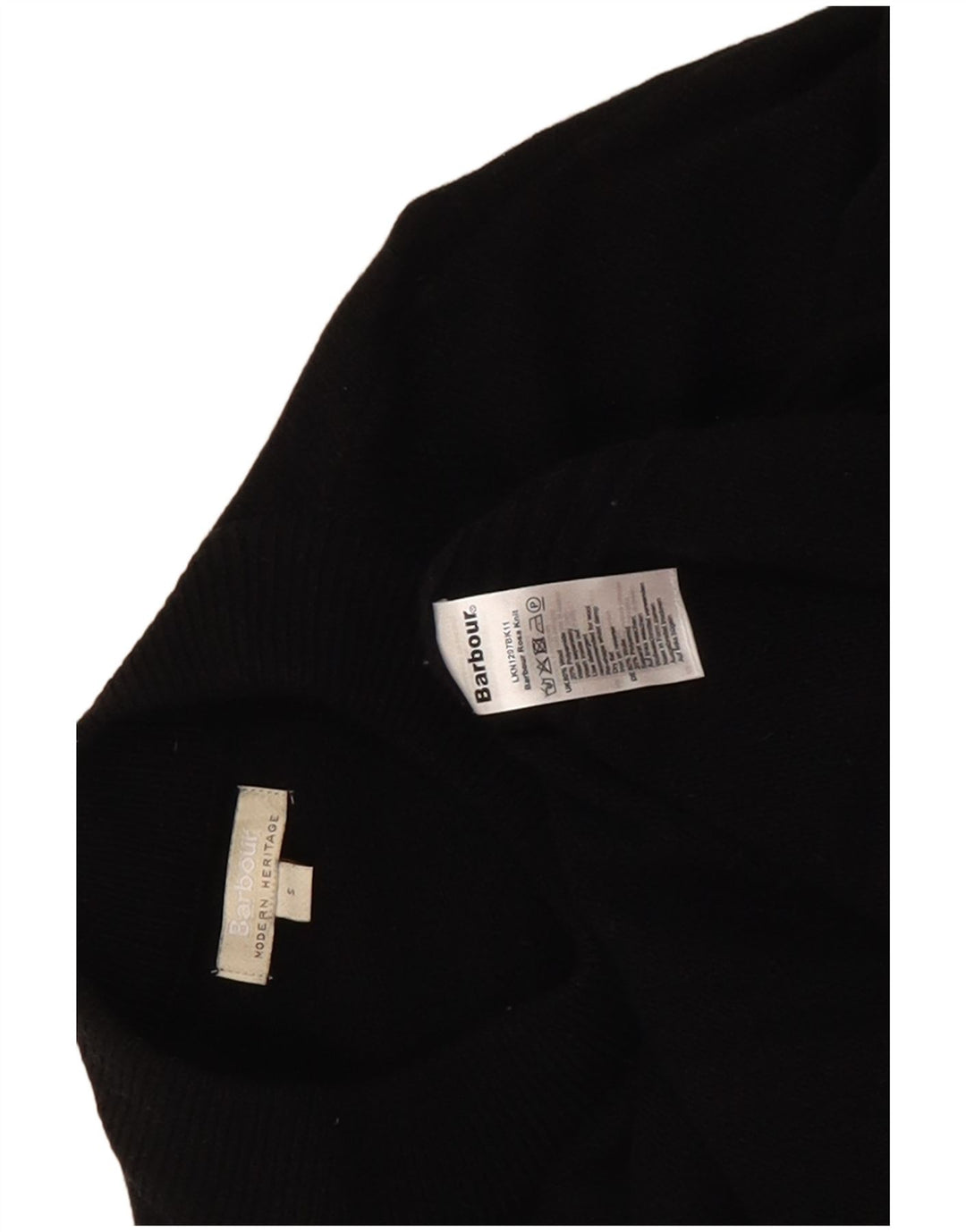 Barbour Suéter Largo con Cuello Alto para Mujer UK 10 Small Black