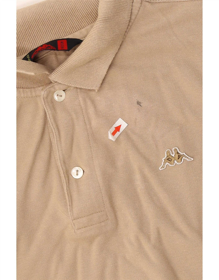 Kappa Polo De Manga Larga De Algodón Beige Medio Hombre