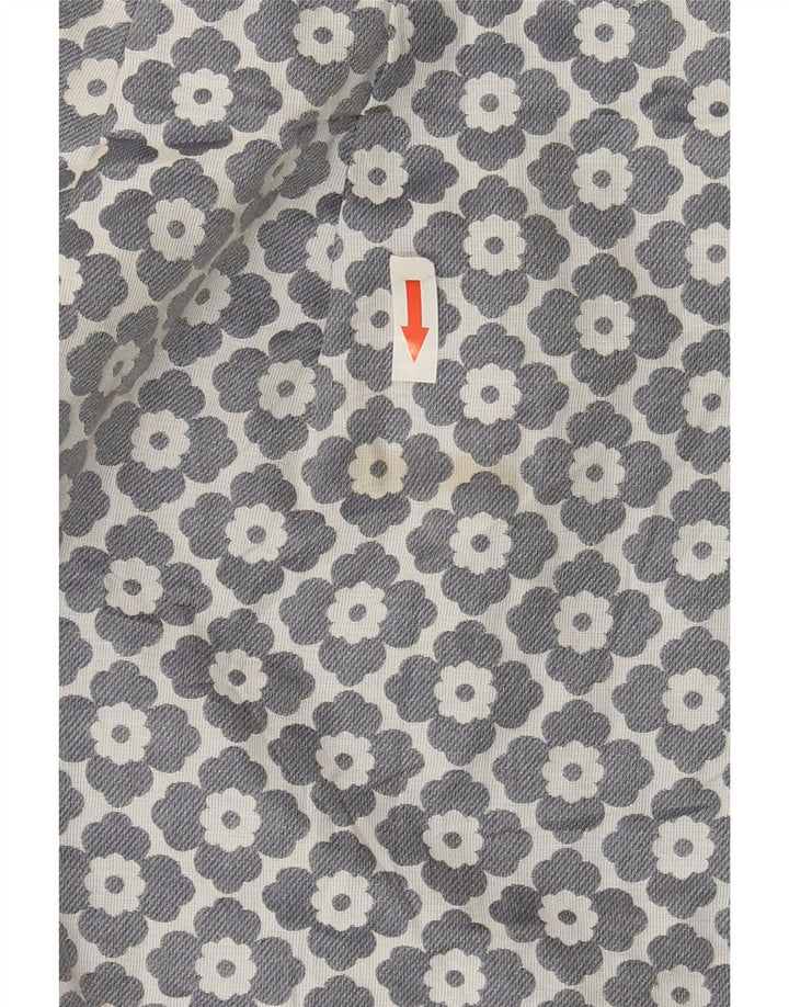 Minifalda Oasis para mujer UK 10 Small W28 Poliéster floral gris