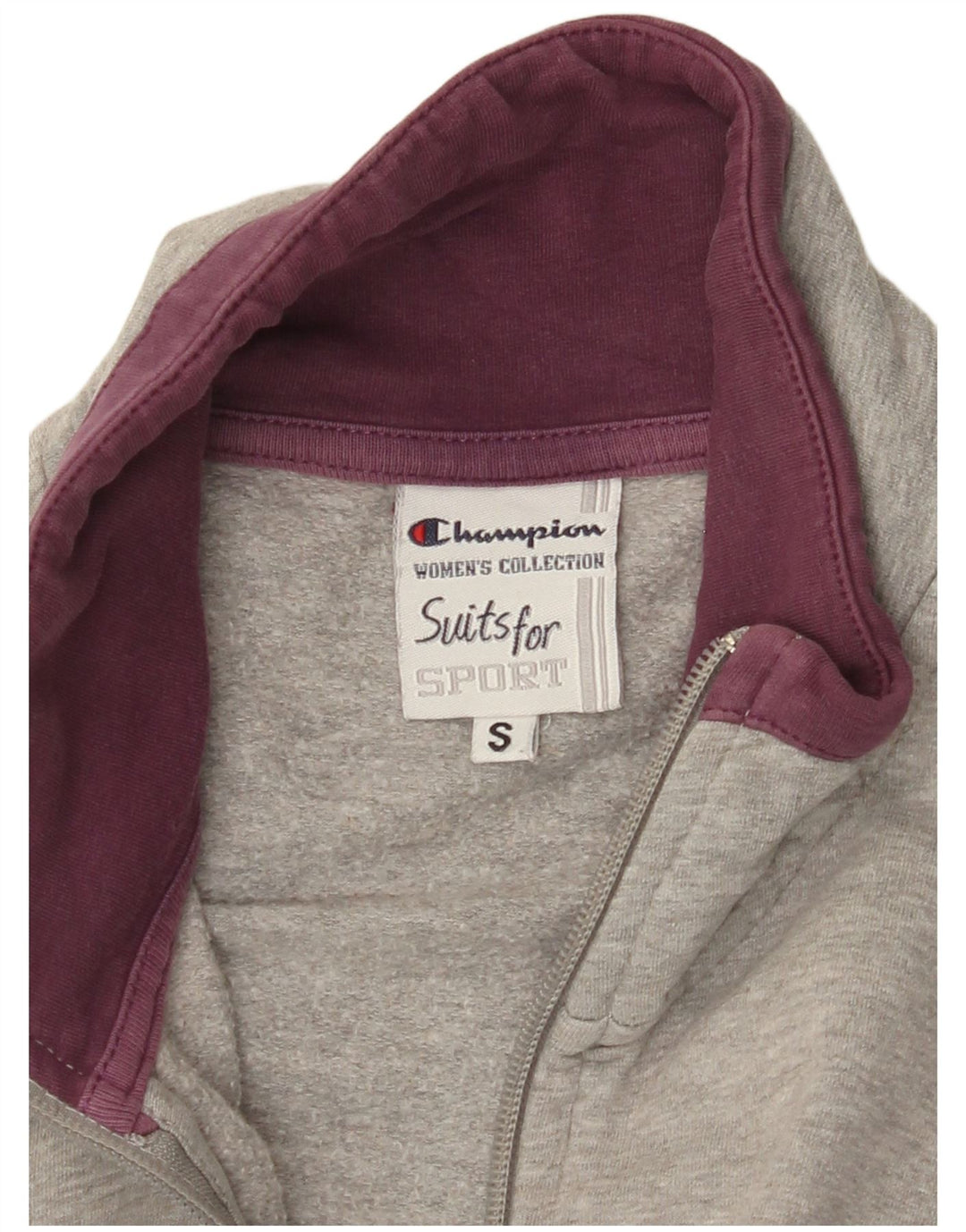 CHAMPION Chaqueta de chándal para mujer UK 10 Small Grey