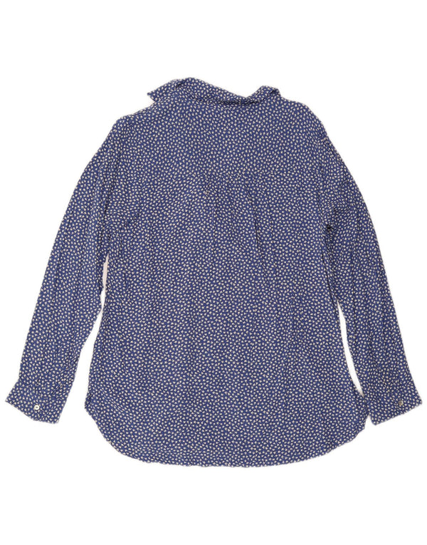 Camisa tipo pulóver para mujer Fat Face UK 40 Viscosa floral azul medio