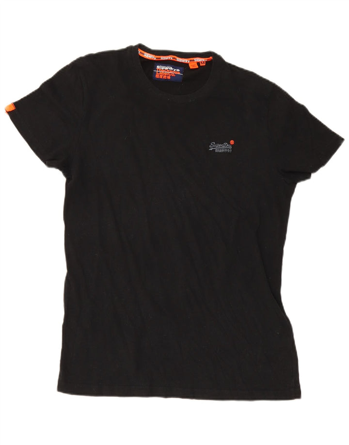 Superdry Camiseta para hombre Top Medium Black Cotton