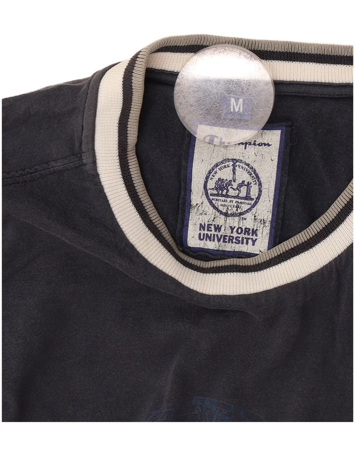 Champion Camiseta Sin Mangas Con Gráfico De La Universidad De Nueva York Para Hombre Azul Marino Mediano