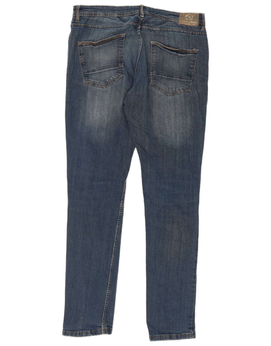 J. HART & BROS Vaqueros pitillo para hombre IT 50 Grande W36 L30 Algodón azul