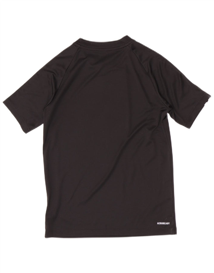 Adidas Boys Aeroready Regular Camiseta Top 11-12 años Negro Poliéster