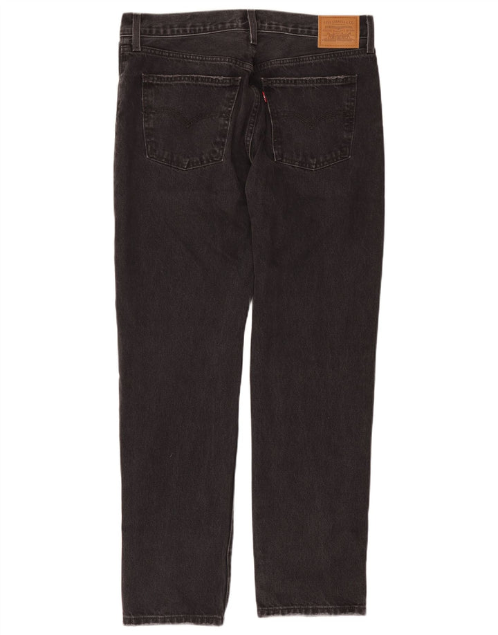 Vaqueros Levi's Mujer Middy Rectos W31 L31 Algodón Gris