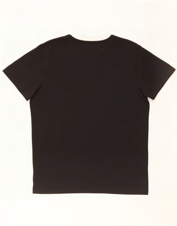 Adidas Camiseta Mujer Top UK 12/14 Medium Negro Algodón