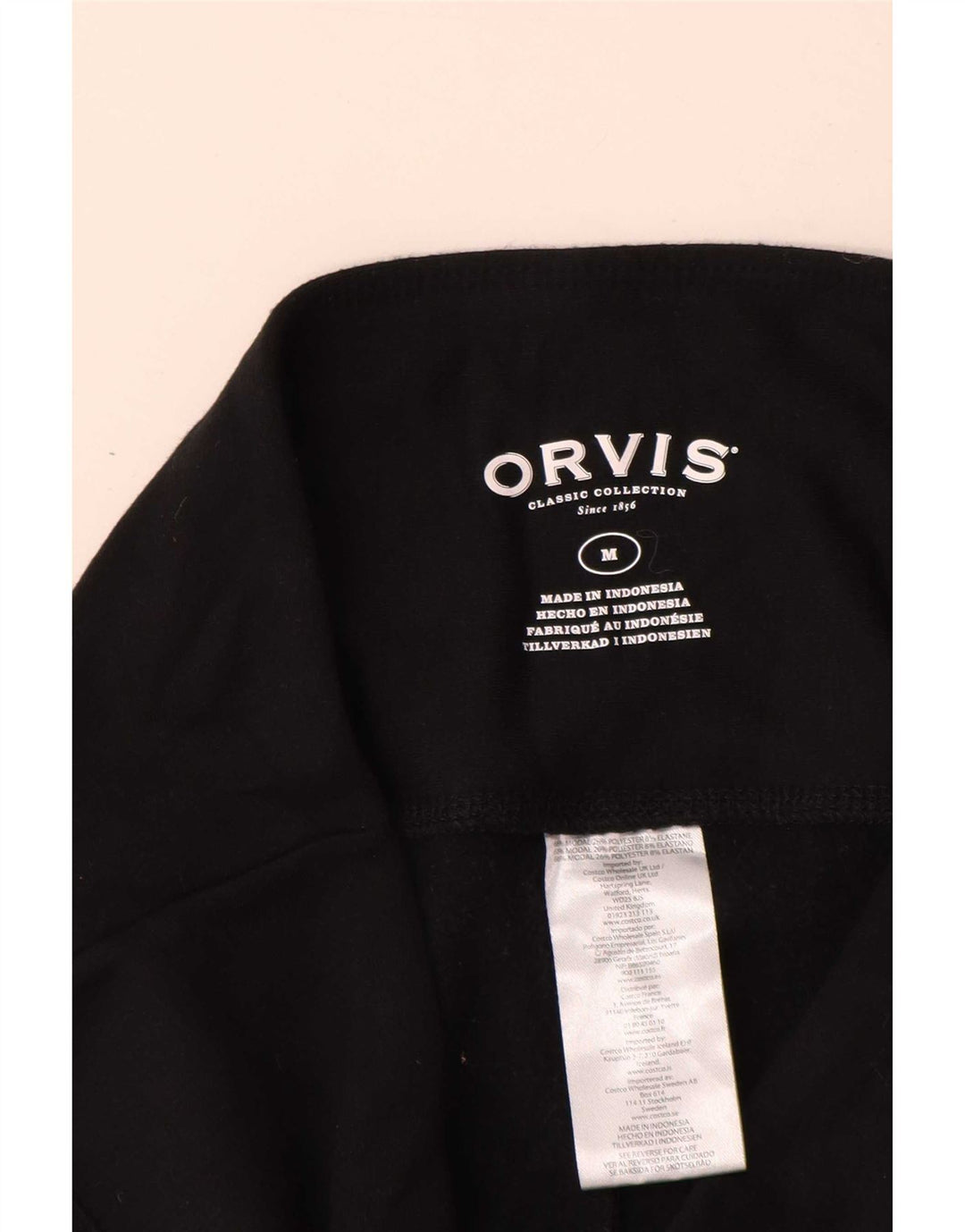 Orvis Leggings para mujer Reino Unido 12 Mediano Negro Modal