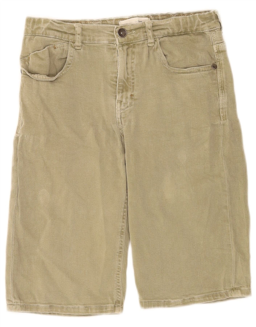 Zara Pantalones cortos vaqueros para niños 13-14 años W28 Caqui