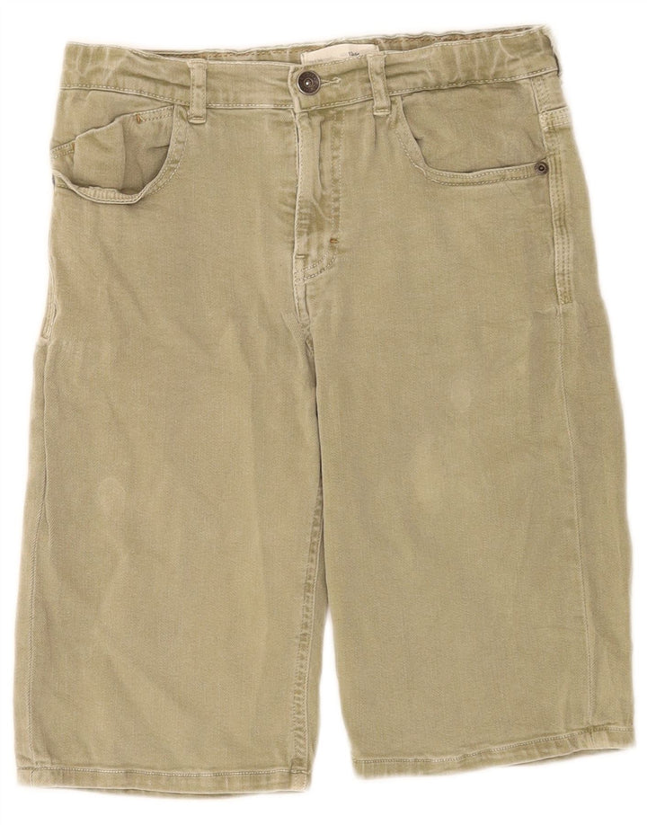Zara Pantalones cortos vaqueros para niños 13-14 años W28 Caqui