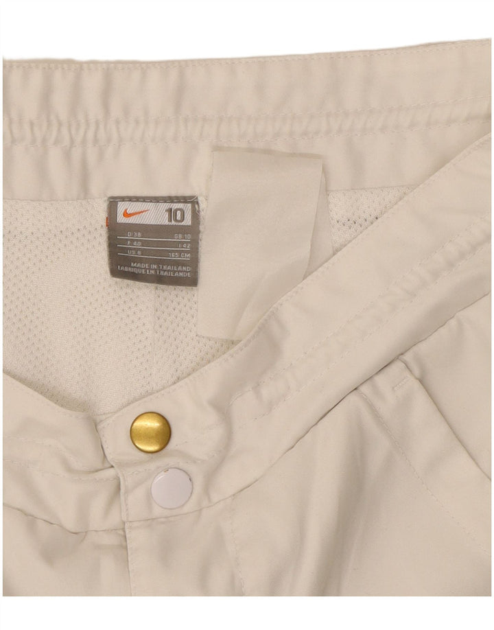 Nike Pantalones cortos chinos para mujer UK 10 Small W27 Blanco