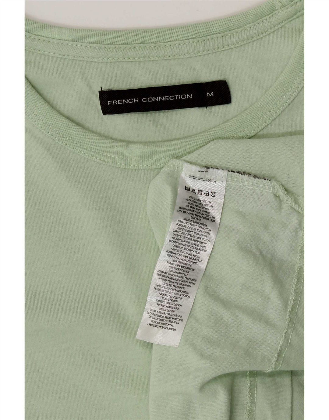French Connection - Camiseta para hombre, color verde medio, algodón